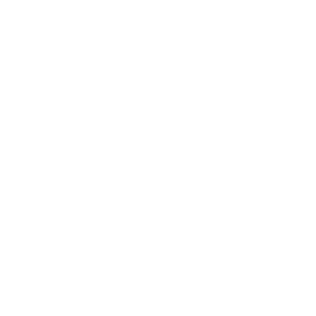 The image displays a white icon featuring a stylized tooth with two holes, set against a black background.